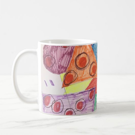 Tasse mit symmetrischem Muster (Links)
