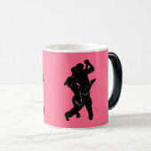 Tasse mit Tango Dancer - kundenspezifische Farben (VorderseiteRechts)