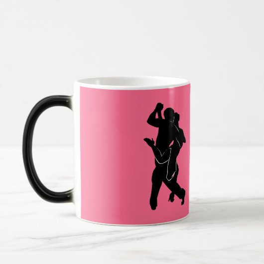 Tasse mit Tango Dancer - kundenspezifische Farben (Links)