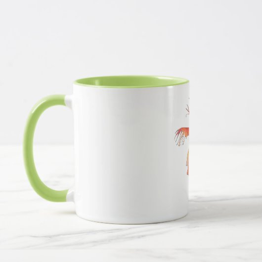 Tasse mit Tanzen-Huhn (Links)