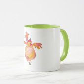 Tasse mit Tanzen-Huhn (VorderseiteRechts)