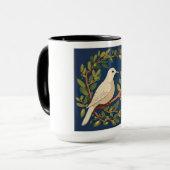 Tasse mit Tauben auf Olivenzweig (Vorderseite Links)