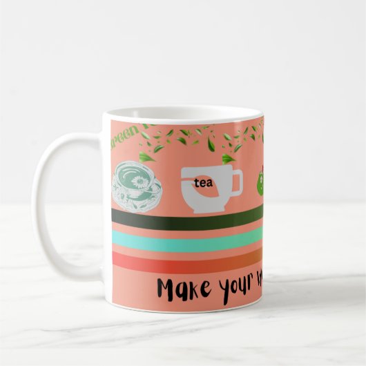 Tasse mit Tea-Blätter (Links)