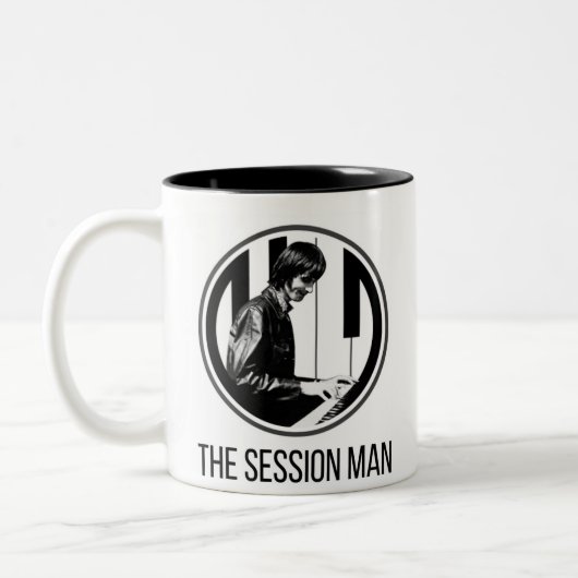 Tasse mit The Session Man Design (b&w) (Links)