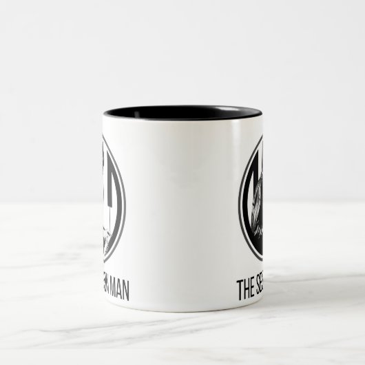 Tasse mit The Session Man Design (b&w) (Mittel)