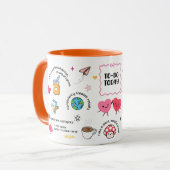 Tasse mit To-Do-Design für heute (Vorderseite Links)