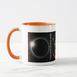 Tasse mit Total Solar Eclipse 2024 in Mazatlan