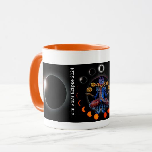 Tasse mit Total Solar Eclipse 2024 in Mazatlan (Vorderseite Links)