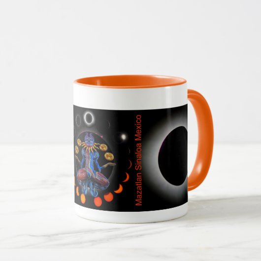 Tasse mit Total Solar Eclipse 2024 in Mazatlan (VorderseiteRechts)