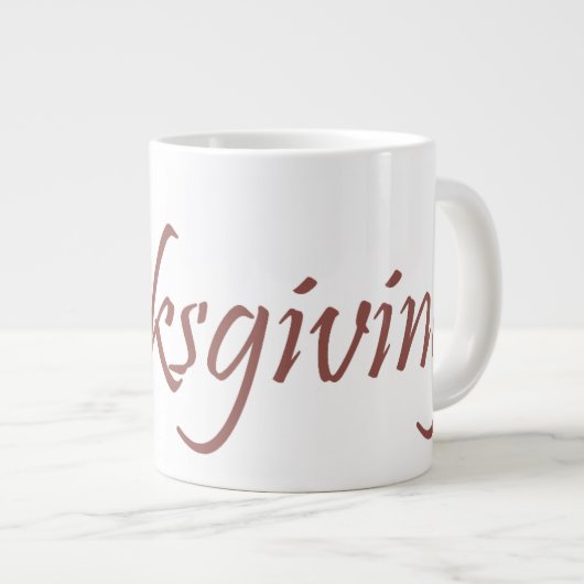 Tasse mit Truthühnern aus Erntedank (Vorderseite Rechts)