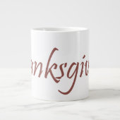 Tasse mit Truthühnern aus Erntedank (Vorderseite)