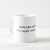 Tasse mit Verfasser-Warnung (Vorderseite Links)