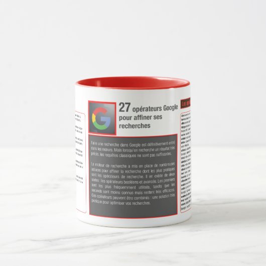 Tasse mit verkürzter Klaviatur Google Operator (Zentrum)