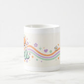 Tasse mit verspielter Blasen-Lettern (Mittel)