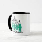 Tasse mit vier String Animals (Vorderseite Links)