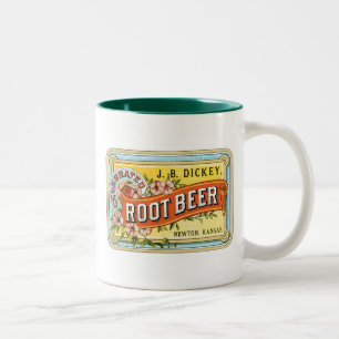 Tasse mit Vintage-Root-Beer-Design