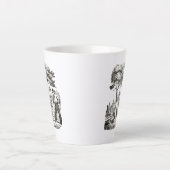 Tasse mit Vintager Gartenszene (Vorderseite)