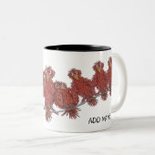 Tasse mit Vogelcartoons (VorderseiteRechts)