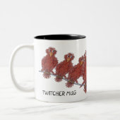 Tasse mit Vogelcartoons (Links)