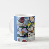 Tasse mit Vögeln und Blume (Vorderseite Links)