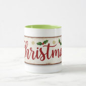 Tasse mit Weihnachtsaufschrift (Zentrum)