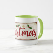 Tasse mit Weihnachtsaufschrift (VorderseiteRechts)