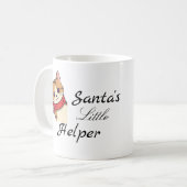 Tasse mit Weihnachtskatzendesign (Vorderseite Links)