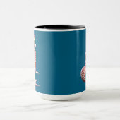 Tasse mit Weihnachtsmeerjungfrau (Zentrum)