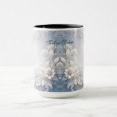 Tasse mit weißer Blume Geblüht (Zentrum)