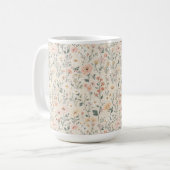 Tasse mit Wildblumen (Vorderseite Links)