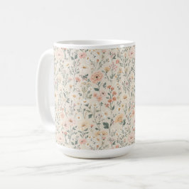 Tasse mit Wildblumen