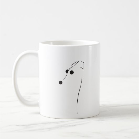 Tasse mit Windhund (Links)
