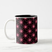 Tasse mit wirbelnden Sonnen, hellrosa (Links)