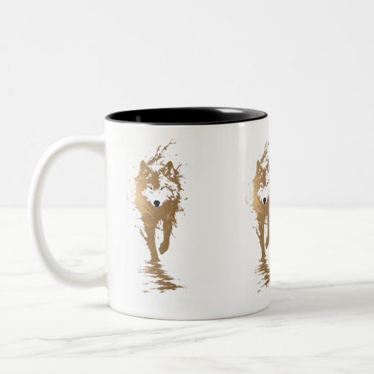 Tasse mit Wolf (Links)