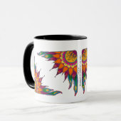 Tasse mit wunderlichem Blumenentwurf/Illumination2 (Vorderseite Links)