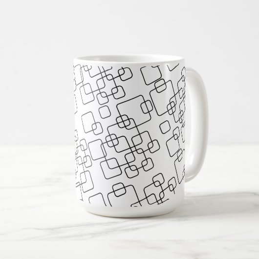 Tasse mit Zeilenmuster (VorderseiteRechts)