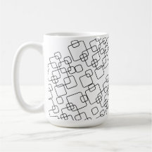 Tasse mit Zeilenmuster