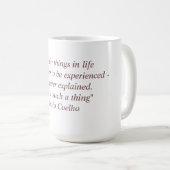 Tasse mit Zitat Paulo Coelho (VorderseiteRechts)