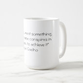 Tasse mit Zitat Paulo Coelho (VorderseiteRechts)