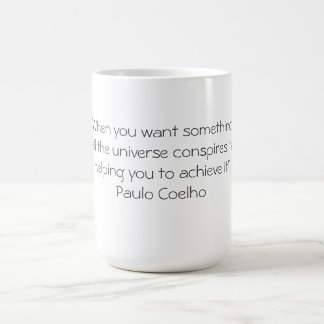 Tasse mit Zitat Paulo Coelho
