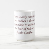 Tasse mit Zitat Paulo Coelho (Mittel)