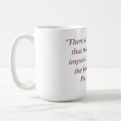 Tasse mit Zitat Paulo Coelho (Links)