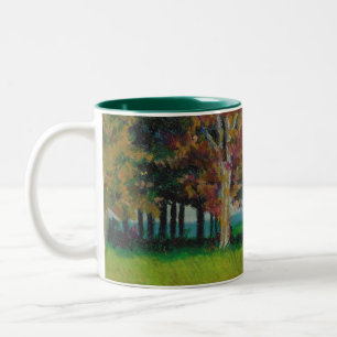Tasse mit "Zuhause im Fall" Entwurf