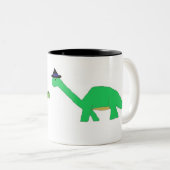 Tasse mit zwei Halloween-Dinosauriern (VorderseiteRechts)