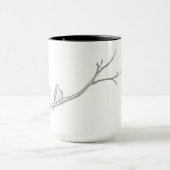 Tasse mit zwei Tauben (Zentrum)
