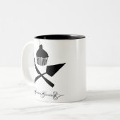 Tasse mit zwei Tönen für Lefties! (Vorderseite Links)