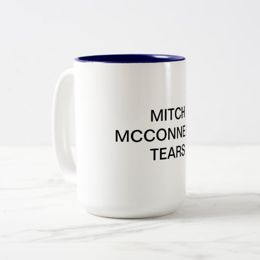 Tasse Mitch McConnells Risse (Vorderseite Links)