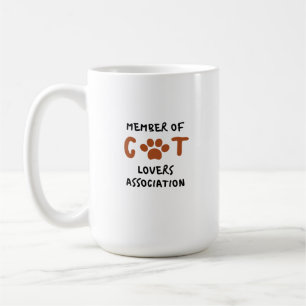 Tasse Mitglied der Katzenliebhaber-Vereinigung