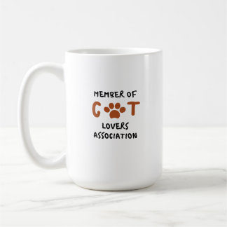 Tasse Mitglied der Katzenliebhaber-Vereinigung