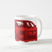 Tasse Mitsubishi Evo (VorderseiteRechts)